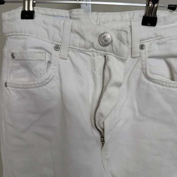 Zara White Denim Jeans size 0 - Picture 4 of 4